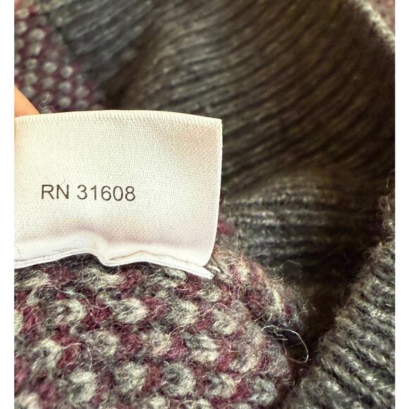 Jos A Bank Reserve Sweater Men Large Wool Modern knit preppy dark academia - Picture 11 of 12